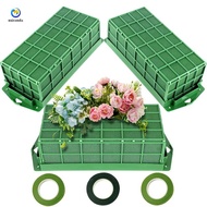 Floral Foam Cage, 3 Pack Floral Foam Blocks for Flower, Flower Holder with Floral Foam, Cage Bowl Fl