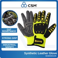 Osprey Amara Leather Glove Green Synthetic EN388 4544 Safety Work Glove FH425M Durable