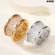 [Pull-Down Details Picture] B. ZERO1 Ring Full Diamond Ring Ring Male Ring Female Fashion Trend All-