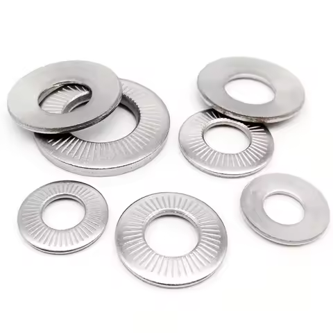 2/50 M3 M4 M5 M6 M8 M10 M12 M16 NFE25-511 A2 304 Stainless Steel Disc Spring Serrated Lock Washer Co