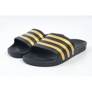 Pangda) ADIDAS ADILETTE AQUA SLIDE Waterproof Slippers EG1758 Black Gold Men Women Shoes