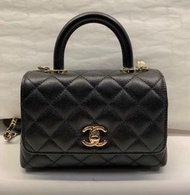 新返🩵現貨🌟未拆盒🖤Chanel Mini Coco handle🖤金扣⭐️可陪驗