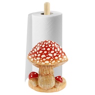 Mushroom Pattern Paper Towel Holder Stand Resin Towel Roll Display Storage for Home SHOPSBC5005