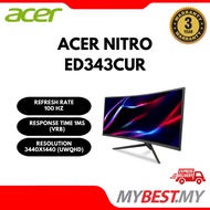 ACER NITRO ED343CUR H 34" ULTRAWIDE CURVED GAMING MONITOR