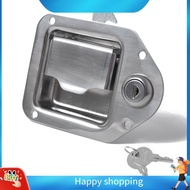 【quwujhff】1Set Trailer Toolbox Handle  with Lock Highly Tool Box  Paddle Lock 4-3/8Inch X 3-1/4Inch 