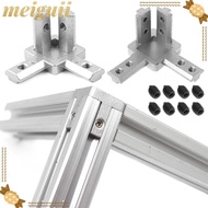 MEIGUII Bracket Connector 2020 3030 4040 Series Slot Durable Aluminum Extrusion Profile 3-Way