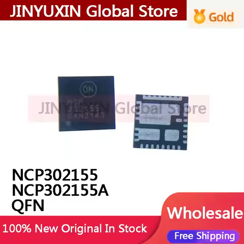 5Pieces 100% New NCP302155MNTWG NCP302155 P302155 302155 NCP302155A QFN Chipset IC In Stock Wholesal