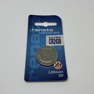 5 pcs- Renata CR2430 Lithium 3V Battery