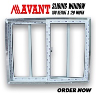 PVC Sliding Window With Glass And Screen Installed 100x120 100% High Quality PVC Product