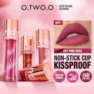 O.TWO.O Lip Gloss Matte Lip Tint Lasting 24 Hours Waterproof Pengkilat bibir
