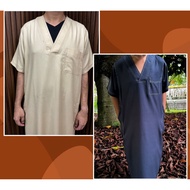 Al Aseel Casual Jubah | Short Sleeve Thobe Jubah for Kids and Adult
