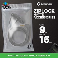 Plastic Clip ZIPLOCK BAG 9CM X 16CM MATTE DOFF Packaging Accessories bag