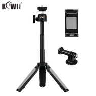 Kiwifotos KTP-T1 Mini Tripod Telescopic Selfie Stick for Smart Phone and Compact Digital Camera Live