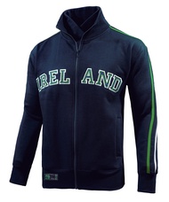 Men's Double Collar Ireland Retro Jacket with Zipper