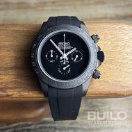 Seiko mod 精工改裝錶 簡約啞黑陶瓷圈計時地通拿 daytona