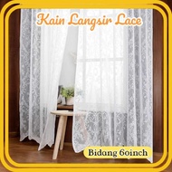 Kain Langsir Lace Tebal 100% Polyester (Bidang 60inch)