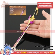 Gantungan Kunci Senjata Genshin Impact Mistsplitter Reforged Ayaka Kam