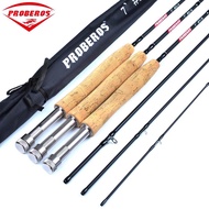 PROBEROS 1PC Japan Carbon Fiber Fly Fishing Rod 7FT 2.1M 4 Section Line Wt 3/4 5/6 7/8 Soft Cork Handle Fly Rod Fishing Tackle FLRD007