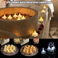 12pcs Waterproof Candle Light SPA Floating LED Flickering Tea Lights Candles