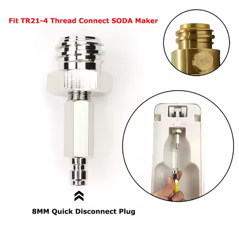 New External Co2 Tank Adapter With Quick Disconnect Connector Fit SodaStream To External CO2 Tank Cy