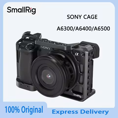 Original SmallRig A6400 Camera Cage For Sony Alpha A6300/A6400/A6500/A6100 With 1/4 3/8 Thread Holes