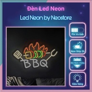 BBQ LED Neon BBQ Wall Decorative Light in Many Models (Power supply and wall sticker included)