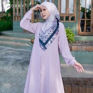 Nobby Dress Gamis Wanita Terbaru Bahan Premium Woolpeach Busui Wudhu Friendly Basanti Dress