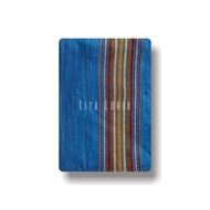 Kain Tenun Lurik Motif Gerimis Biru dengan Tumpal