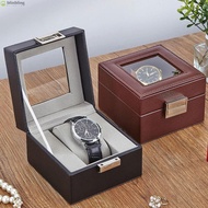 COOLSO Watch Storage Box, 1 Watch Slot Wood Watch Box, Portable Leather Watch Collection Box Watch C