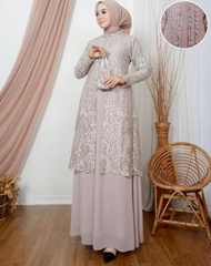 NEW Gamis Dress Cinderella Tiga Mewah Kekinian 2023 - Gamis Pesta Pernikanan Stlyle Modis Kondangan 