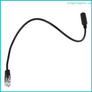 YIN Lightweight 3 5mm Mobile Phone Headset to RJ9 Adapter Flexible Cable 31cm Length