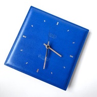 valextra X sato絕版寶藍色真皮掛鐘D17 vintage