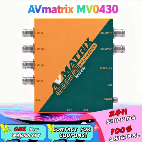 AVmatrix MV0430 3G-SDI Scaling Converter Multiviewer for SDI Monitor 4 channel SDI Multiviewer Scale