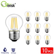 10pcs E27 G45 LED Filament Bulb LED Edison Bulb 2700K Warm White Dimmable Lamp Bulb for Home Pendant