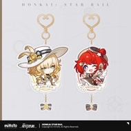 Genuine Honkai Star Rail Aglaea Tribbie keychain miHoYo - Train Journey series chibi acrylic mica ke