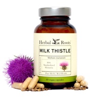 Milk Thistle Capsules | Extra Strength 80% Silymarin Herbal Supplement | Made with Pure Organic Milk