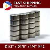 Magnet Manila D1/2" X D1/8" 1/4" N42 Strong Neodymium