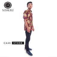 S.DALILI Kemeja Batik Lelaki Lengan Pendek Short Sleeve Shirt | Baju Batik Lelaki