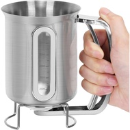[jwerlyday]30OZ Stainless Steel Pancake Batter Dispenser Pancake Batter Dispenser Bottle Pancakes Ba