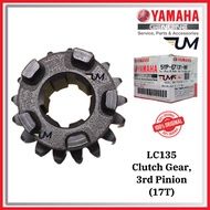 100% ORIGINAL YAMAHA LC135 V1-V8 CLUTCH GEAR 3RD PINION WHEEL 17T 5YP-E7231 17 TEETH 135LC LC 135 GE