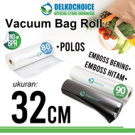 Vacuum Food 32cm PLAIN EMBOSSED ROLL Vacuum Plastic Roll SMOOTH DOTS