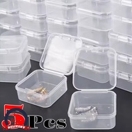 [3-5 Days Arrive]1/3/5PCS Transparent Square Plastic Boxes Mini Storage Box Pill Pack Small Carrying