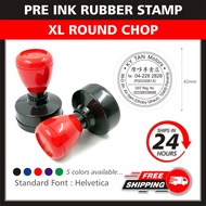 Rubber Stamp / Pre Ink Rubber Stamp / Self Ink Rubber Stamp / XL Round Chop