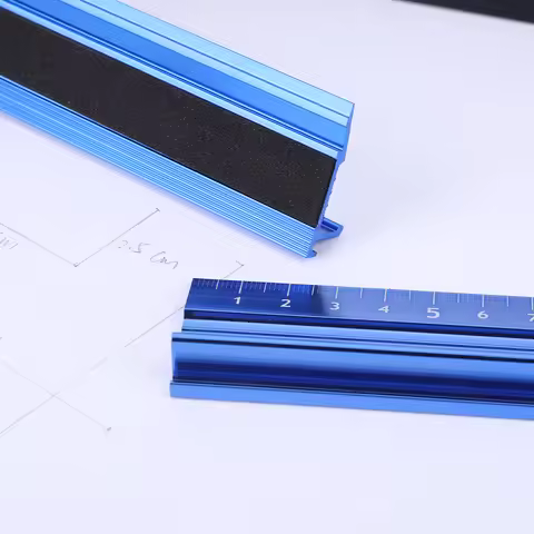 20CM 30CM 45CM 60CM Cutting Ruler Metal Craft Safety Ruler Anti Slip Aluminum Alloy Multifunctional 