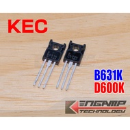 (1pair) [TR] B631K D600K KEC PNP NPN 1A 120V
