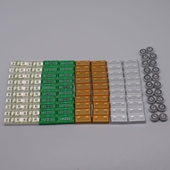 Dollar Bill Patterned 1x2 Flat LEGO Compatible Bricks