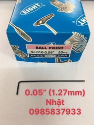 Lục giác mini 0.05 (1.27mm) Eight Nhật 016-0.05 tại Máy NTT dùng vặn ốc chìm dễ dàng hiệu quả cao