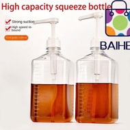 BAIHEE Syrup Dispenser, Hand Pressure 1600ml Syrup Squeeze, Useful Fructose Quantitative Multi-Funct