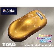 [ METALLIC GOLD 1105G ] AIKKA Supreme Metallic 2K DIY Paint / Cat 2K / Motor / Kereta / Touch Up