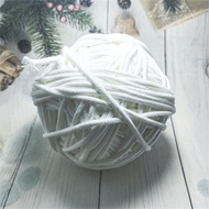 Braided Round Cotton Rope Twisted Cord Solid Color Hoodie Rope Sweatpants Drawstring Rope Replacemen